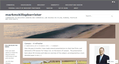 Desktop Screenshot of markmckillopbarrister.com